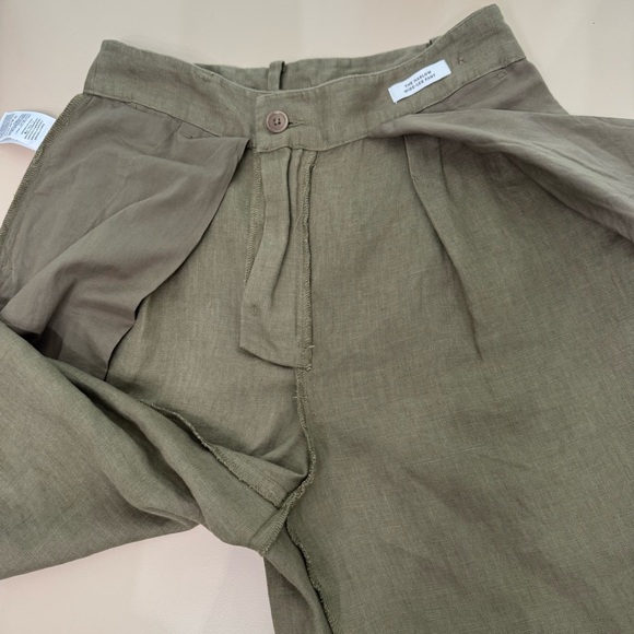 Madewell The Harlow High Rise Wide Leg Pant in 100% Linen in Distant Surplus 2 - Picture 16 of 16